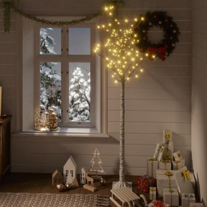 Pom Crăciun 180 LED-uri alb cald 1,8 m salcie interior/exterior GartenMobel Dekor