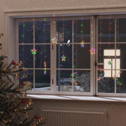 Lumini lună și stele, 138 LED-uri, multicolor, cu telecomandă GartenMobel Dekor