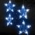 Instalație lumini tip perdea stele 500 LED albastru 8 funcții GartenMobel Dekor