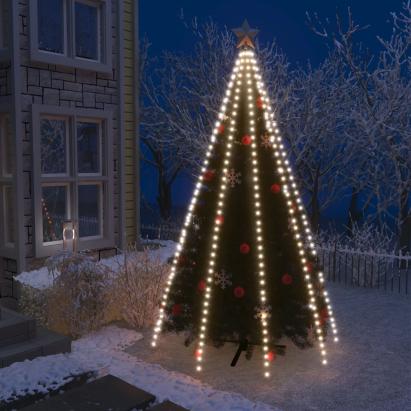 Instalație brad de Crăciun cu 400 LED-uri alb rece 400 cm GartenMobel Dekor