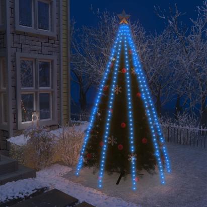 Instalație brad de Crăciun cu 400 LED-uri, albastru, 400 cm GartenMobel Dekor