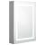 Dulap de baie cu oglindă și LED, gri beton, 50x13x70 cm GartenMobel Dekor