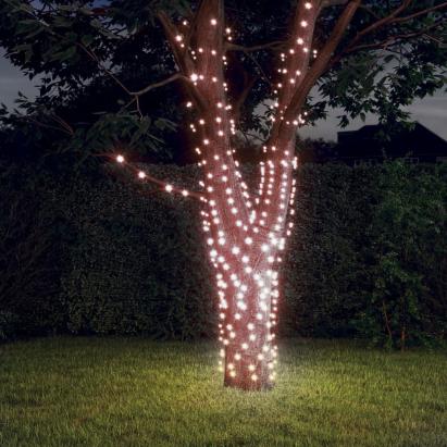 Instalație solară lumini 5x200 LED alb cald interior/exterior GartenMobel Dekor