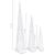 Set conuri decorative cu LED-uri multicolor 60/90/120 cm acril GartenMobel Dekor