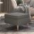 Scaun cu picioare din lemn, gri deschis, material textil GartenMobel Dekor