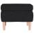 Scaun cu picioare din lemn, negru, material textil GartenMobel Dekor