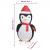 Figurină pinguin decorativă Crăciun, LED, 180 cm, țesătură lux GartenMobel Dekor