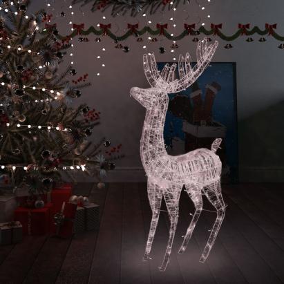 Ren de Crăciun, 250 LED-uri, alb cald, 180 cm, acril, XXL GartenMobel Dekor