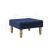 Taburet, bleumarin, 60x60x36 cm, catifea GartenMobel Dekor
