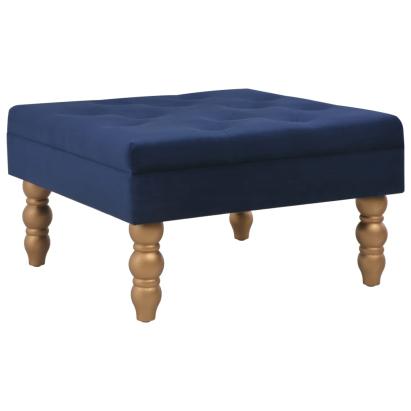 Taburet, bleumarin, 60x60x36 cm, catifea GartenMobel Dekor