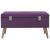 Bancă cu un compartiment de depozitare, violet, 80 cm, catifea GartenMobel Dekor