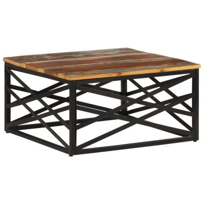 Măsuță de cafea, 68x68x35 cm, lemn masiv reciclat GartenMobel Dekor