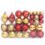 Set globuri de Crăciun, 108 piese, auriu și roșu GartenMobel Dekor