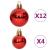 Set globuri de Crăciun, 108 piese, roșu și alb GartenMobel Dekor