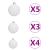 Set globuri Crăciun cu vârf & 150 LED-uri 61 piese alb & gri GartenMobel Dekor