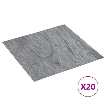 Plăci de pardoseală autoadezive 20 buc. gri deschis PVC 1,86 m² GartenMobel Dekor