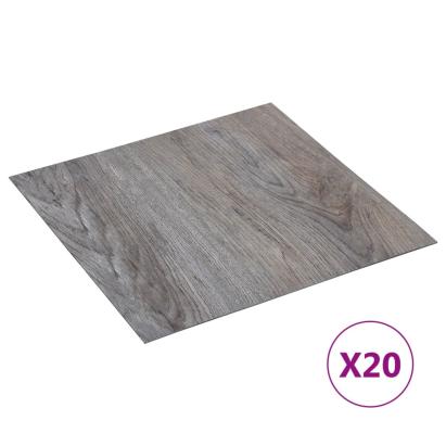 Plăci pardoseală autoadezive 20 buc. maro deschis PVC 1,86 m² GartenMobel Dekor