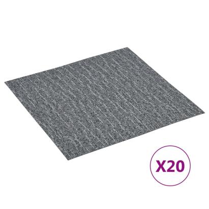 Plăci de pardoseală autoadezive, 20 buc., gri, PVC, 1,86 m² GartenMobel Dekor