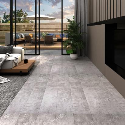 Plăci pardoseală autoadezive, gri pământiu, 5,21 m², 2 mm, PVC GartenMobel Dekor