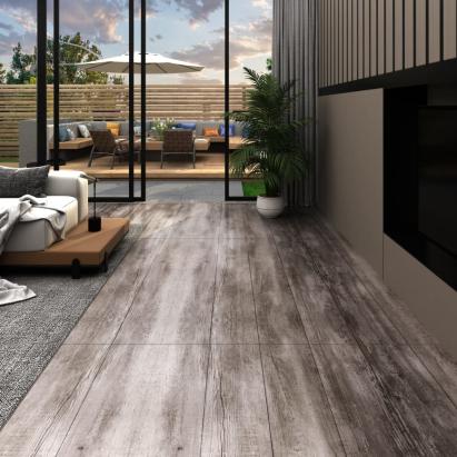 Plăci pardoseală autoadezive, lemn maro mat, 5,21 m², 2 mm, PVC GartenMobel Dekor
