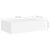 Raft de perete cu sertar, alb, 40x23,5x10 cm, MDF GartenMobel Dekor