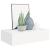 Raft de perete cu sertar, alb, 40x23,5x10 cm, MDF GartenMobel Dekor