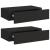 Dulap de perete cu sertare, 2 buc., negru, 40x23,5x10 cm, MDF GartenMobel Dekor