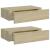 Dulapuri de perete cu sertar, 2 buc., stejar, 40x23,5x10 cm MDF GartenMobel Dekor