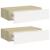 Dulapuri de perete cu sertar 2 buc stejar/alb 40x23,5x10 cm MDF GartenMobel Dekor