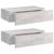 Dulapuri de perete cu sertar 2 buc. gri beton 40x23,5x10 cm MDF GartenMobel Dekor