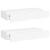 Dulapuri de perete cu sertare 2 buc. alb, 60x23,5x10 cm MDF GartenMobel Dekor