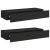 Dulapuri de perete cu sertare 2 buc. negru 60x23,5x10 cm MDF GartenMobel Dekor