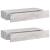 Dulapuri de perete cu sertar 2 buc. gri beton 60x23,5x10 cm MDF GartenMobel Dekor
