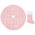 Covor fustă de brad Crăciun cu șosetă, roz, 122 cm, țesătură GartenMobel Dekor
