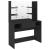 Masă machiaj cu lumini LED, negru, 100x40x135 cm , MDF GartenMobel Dekor