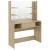 Masă machiaj cu lumini LED, stejar, 100x40x135 cm , MDF GartenMobel Dekor