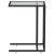 Masă laterală de calculator negru 50x35x65 cm sticlă securizată GartenMobel Dekor
