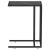 Masă laterală de calculator negru marmură 50x35x65 cm sticlă GartenMobel Dekor