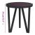 Masă de ceai, negru, Ø35 cm, MDF GartenMobel Dekor