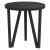 Masă de ceai, negru, Ø35 cm, MDF GartenMobel Dekor