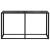 Masă consolă, negru, 140x35x75,5 cm, sticlă securizată GartenMobel Dekor
