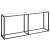 Masă consolă, transparent, 180x35x75,5 cm, sticlă securizată GartenMobel Dekor