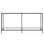 Masă consolă, transparent, 160x35x75,5 cm, sticlă securizată GartenMobel Dekor