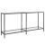 Masă consolă, transparent, 160x35x75,5 cm, sticlă securizată GartenMobel Dekor