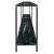 Masă consolă, negru, 200x35x75,5 cm, sticlă securizată GartenMobel Dekor
