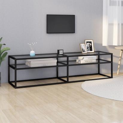 Comodă TV, transparent, 160x40x40,5 cm, sticlă securizată GartenMobel Dekor