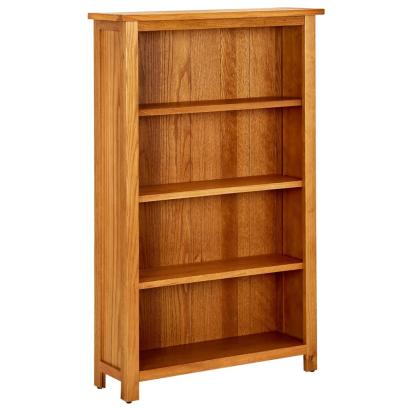 Bibliotecă cu 4 rafturi, 70x22x110 cm, lemn masiv de stejar GartenMobel Dekor