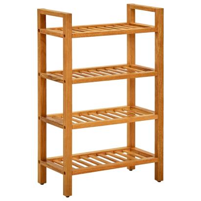 Pantofar cu 4 rafturi, 50x27x80 cm, lemn masiv de stejar GartenMobel Dekor