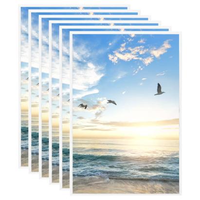 Rame foto colaj pentru masă, 5 buc., alb, 21x29,7 cm, MDF GartenMobel Dekor