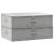 Cutii de depozitare 2 buc. gri 70x40x18 cm material textil GartenMobel Dekor